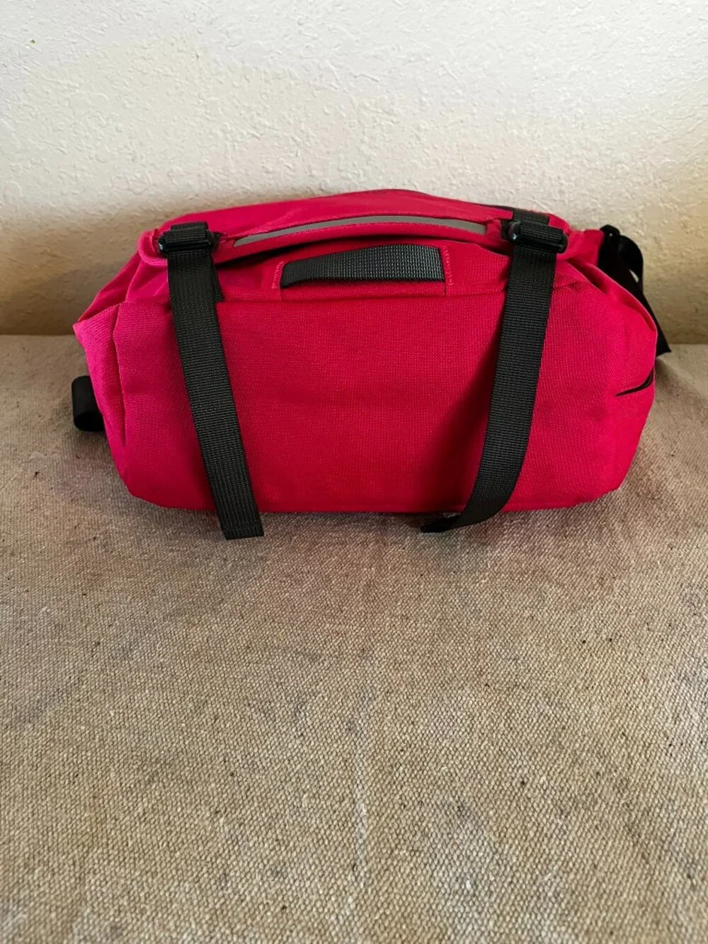 Patagonia Unisex Pink/Black MinMass Light Weight Travel Messenger/School Bag